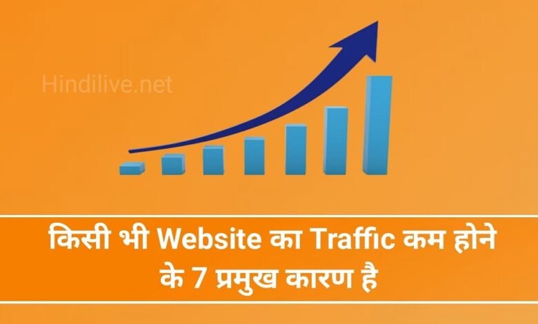 Website Ka Traffic कम होने के 7 कारण हो सकते हैं?